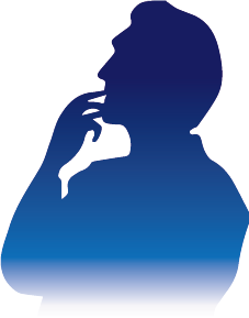 悩んでる男の人